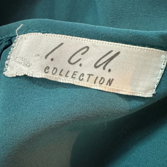 Ruffle Front Midi Dress Size Small - Picture 7 of 8